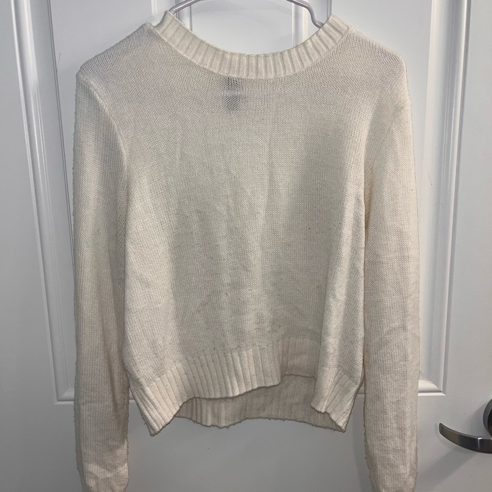 H&M Cream Crew Neck Sweater